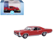 1966 Pontiac GTO Montero Red 1/87 (HO) Scale Diecast Model Car by Oxford Diecast image 4