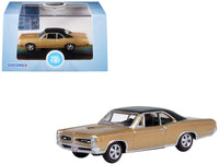 1966 Pontiac GTO Martinique Bronze Metallic with Black Top 1/87 (HO) Scale Diecast Model Car by Oxford Diecast image 3