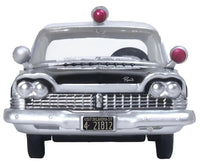 1959 Plymouth Savoy Black and White "Oklahoma Highway Patrol" 1/87 (HO) Scale Diecast Model Car by Oxford Diecast image 3