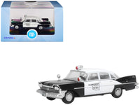 1959 Plymouth Savoy Black and White "Oklahoma Highway Patrol" 1/87 (HO) Scale Diecast Model Car by Oxford Diecast image 4