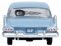 1959 Plymouth Savoy Sedan Powder Blue 1/87 (HO) Scale Diecast Model Car by Oxford Diecast image 4
