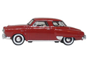 1950 Studebaker Champion Starlight Coupe Commanche Red 1/87 (HO) Scale Diecast Model Car by Oxford Diecast image 2