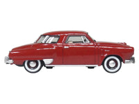 1950 Studebaker Champion Starlight Coupe Commanche Red 1/87 (HO) Scale Diecast Model Car by Oxford Diecast image 3