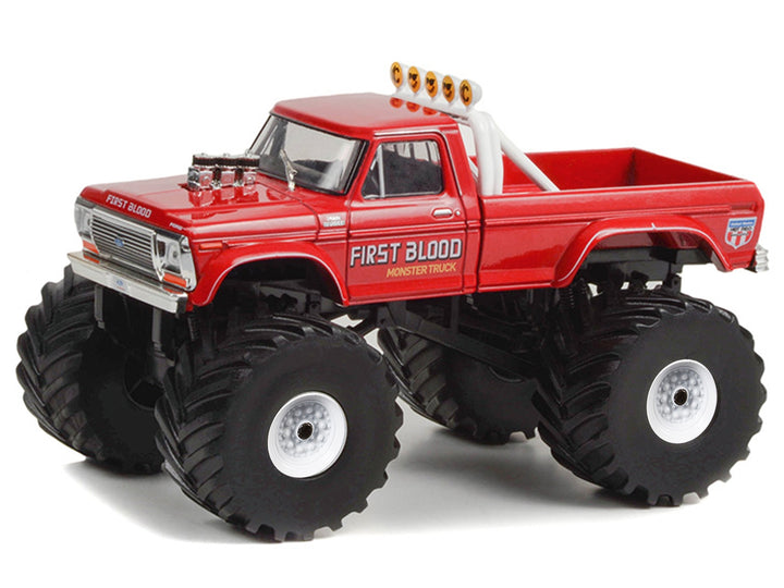 1978 Ford F-250 Monster Truck with 66-Inch Tires "First Blood" Red "Kings of Crunch" Series 1/43 Diecast Model Car by Greenlight image 2