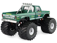 1975 Ford F-250 Monster Truck with 66-Inch Tires "Thumper" Green Metallic "Kings of Crunch" Series 1/43 Diecast Model Car by Greenlight image 3