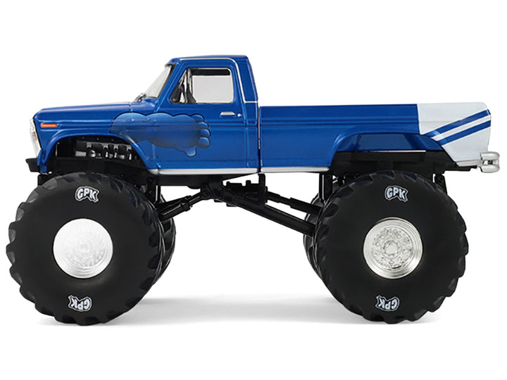 1976 Ford F-250 Monster Truck "Garbage Pail Kids 40th Anniversary - Buck Truck" Blue Metallic with Graphics "Kings of Crunch" Series 1/43 Diecast Model Car by Greenlight image 2