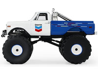 1972 Chevrolet K-10 Monster Truck "Chevron 150th Anniversary" White and Blue Metallic "Kings of Crunch" Series 1/43 Diecast Model Car by Greenlight image 2