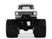 1972 Chevrolet K-10 Monster Truck "Chevron 150th Anniversary" White and Blue Metallic "Kings of Crunch" Series 1/43 Diecast Model Car by Greenlight image 4