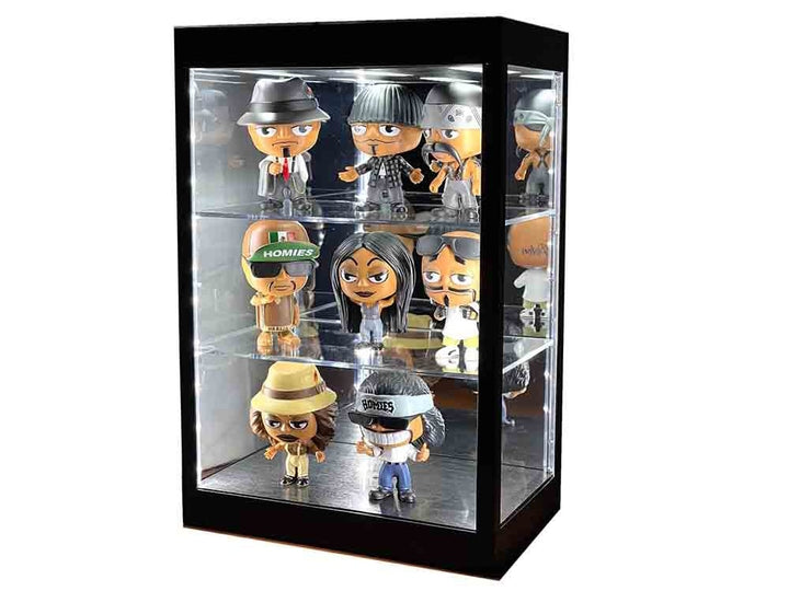 Showcase 3 Tier Display Case with Mirror Back Panel and LED Lights for 1/64-1/18 Scale Models image 2