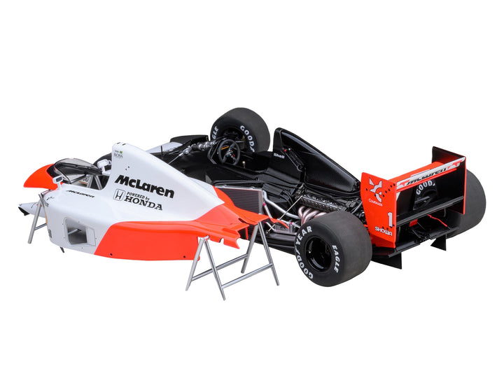 McLaren Honda MP4/6 #1 Ayrton Senna 2nd Place Formula One F1 Japanese GP (1991) (with McLaren Logo) 1/18 Model Car by Autoart image 2