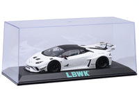 Collectible Display Show Case with Black Plastic Base and Green "LBWK" Logo for 1/18-1/24 Scale Model Cars by Autoart image 4