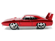 Dom's Dodge Charger Daytona Red Metallic "Fast & Furious 6" (2013) Movie "25 Years of Fast & Furious" Series die cast model car by Jada image 2