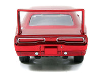 Dom's Dodge Charger Daytona Red Metallic "Fast & Furious 6" (2013) Movie "25 Years of Fast & Furious" Series die cast model car by Jada image 4
