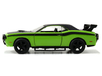 Letty's Dodge Challenger SRT8 Green with Matt Black Top and Hood and Black Stripes "Furious 7" (2015) Movie "Fast & Furious 25th Anniversary" Series 1/32 Diecast Car Model by Jada image 2