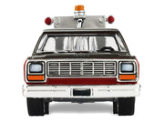 1983 Dodge Ram D-100 Royal SE Tow Truck with Drop-In Tow Hook "Hobby Shop Auto Mechanic" Brown and Red with Work Lights "The Hobby Shop" Series 17 1/64 Diecast Model Car by Greenlight image 4