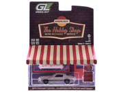 1970 Chevrolet Camaro Cortez Silver (Unrestored) with Tool Cart and Creeper "The Hobby Shop" Series 17 1/64 Diecast Model Car by Greenlight