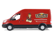 2019 Ford Transit LWB High Roof Van "Hobby Shop Auto Mechanic - Mobile Mechanic" Red with Car Jack and Battery "The Hobby Shop" Series 17 1/64 Diecast Model Car by Greenlight image 2