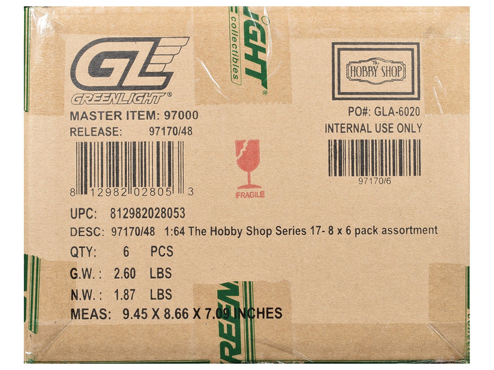 "The Hobby Shop" Series 17 Set of 6 pieces 1/64 Diecast Model Cars by Greenlight image 2