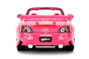 Suki's 2001 Honda S2000 Convertible Pink with Graphics "25 Years of Fast & Furious" "2 Fast 2 Furious" (2003) Movie 1/24 Diecast Model Car by Jada image 3