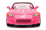 Suki's 2001 Honda S2000 Convertible Pink with Graphics "25 Years of Fast & Furious" "2 Fast 2 Furious" (2003) Movie 1/24 Diecast Model Car by Jada image 4