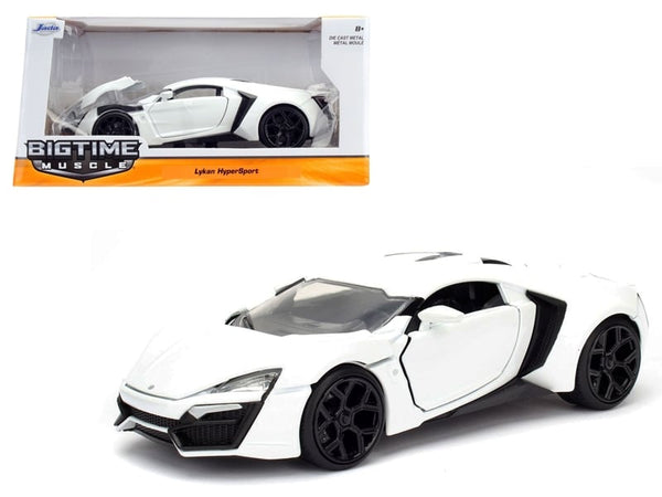 Jada Lykan Hypersport white opening hood doors 1:24 98028, view 1
