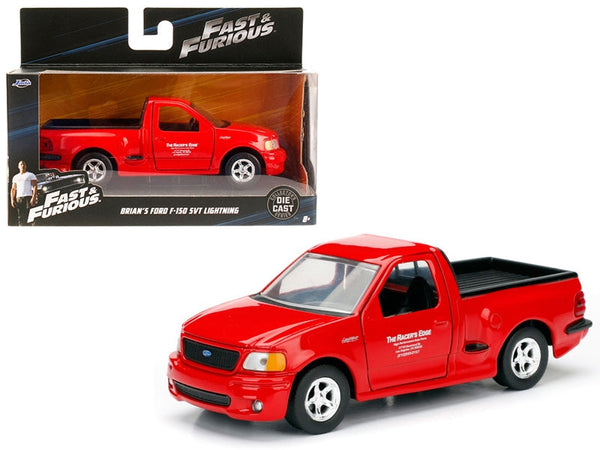 Jada 98320 Brian's red 1999 Ford F-150 SVT Lightning pickup, Fast & Furious, 1:32 diecast model