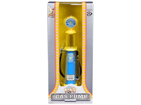 Road Signature Oldsmobile Service vintage cylinder gas pump 1:18 98702, product image 1