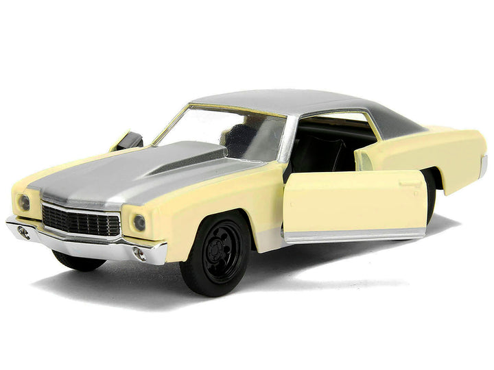 Chevrolet Monte Carlo Cream with Silver Hood and Top "The Fast and the Furious: Tokyo Drift" (2006) Movie "Fast & Furious" Series 1/32 Diecast Model Car by Jada image 2