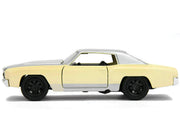 Chevrolet Monte Carlo Cream with Silver Hood and Top "The Fast and the Furious: Tokyo Drift" (2006) Movie "Fast & Furious" Series 1/32 Diecast Model Car by Jada image 3