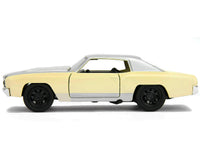 Chevrolet Monte Carlo Cream with Silver Hood and Top "The Fast and the Furious: Tokyo Drift" (2006) Movie "Fast & Furious" Series 1/32 Diecast Model Car by Jada image 3