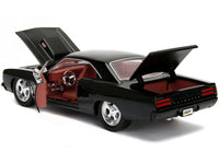 1970 Plymouth Road Runner 440 Black with Red Interior "Bigtime Muscle" Series 1/24 Diecast Model Car by Jada image 3
