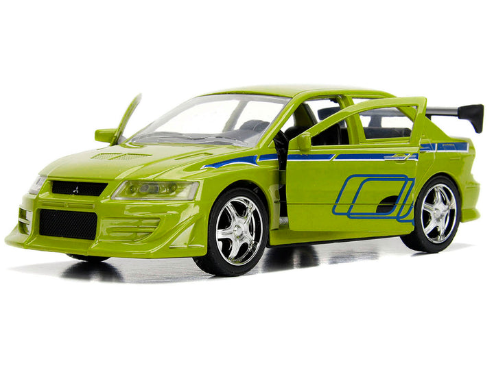 Brian's Mitsubishi Lancer Evolution VII Green "Fast & Furious" Movie 1/32 Diecast Model Car by Jada image 2