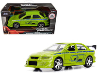 Brian's Mitsubishi Lancer Evolution VII Green "Fast & Furious" Movie 1/32 Diecast Model Car by Jada image 5