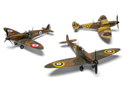 Level 2 Model Kit Supermarine Spitfire Mk.I Fighter Aircraft with 3 Scheme Options 1/48 Plastic Model Kit by Airfix image 2