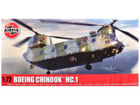 Airfix 1:72 Boeing Chinook helicopter model kit example; club kit selection varies.