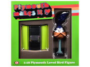Plymouth Loved Bird Figure with Limelight Green Hood Stand 1/18 Model by ACME image 3