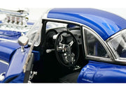 1961 Chevrolet Corvette Grand Sport Gasser Admiral Blue Metallic with White Stripe Limited Edition to 204 pieces Worldwide 1/18 Diecast Model Car by ACME image 3