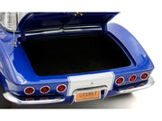 1961 Chevrolet Corvette Grand Sport Gasser Admiral Blue Metallic with White Stripe Limited Edition to 204 pieces Worldwide 1/18 Diecast Model Car by ACME image 4