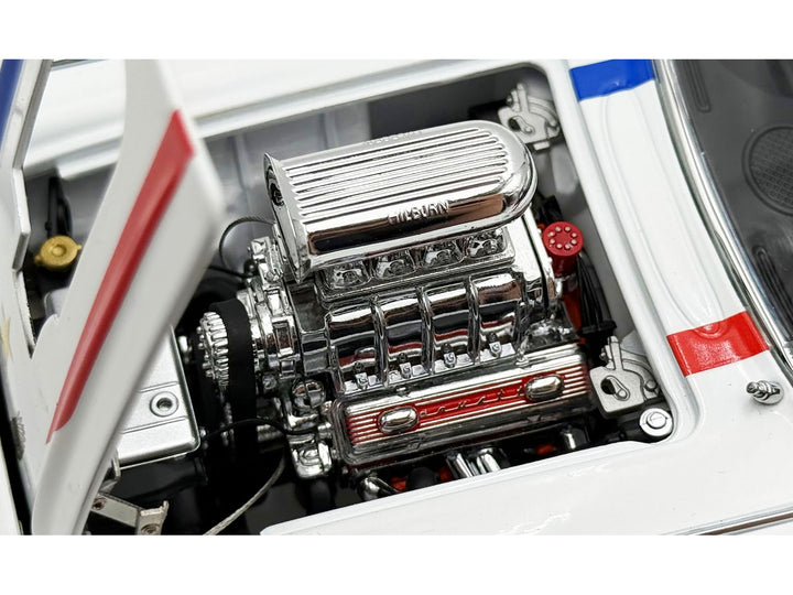 1961 Chevrolet Corvette Grand Sport Gasser "USA-1" White with Blue and Red Stripes Limited Edition to 362 pieces Worldwide 1/18 Diecast Model Car by ACME image 2