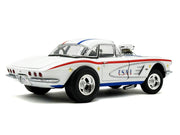 1961 Chevrolet Corvette Grand Sport Gasser "USA-1" White with Blue and Red Stripes Limited Edition to 362 pieces Worldwide 1/18 Diecast Model Car by ACME image 5