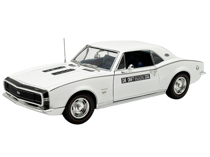 1967 Chevrolet Camaro RS/SS "Car Craft Test Car" White Limited Edition to 180 pieces Worldwide 1/18 Diecast Model Car by ACME image 2