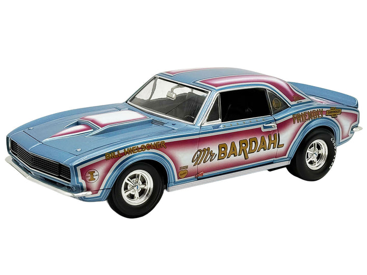 1967 Chevrolet Camaro "Mr. Bardahl Drag Car" Blue Metallic with Red and White Graphics Limited Edition to 312 pieces Worldwide 1/18 Diecast Model Car by ACME image 2