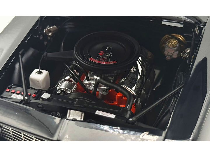 1969 Chevrolet COPO Camaro Tuxedo Black with Yellow Interior Limited Edition to 402 pieces Worldwide 1/18 Diecast Model Car by ACME image 2