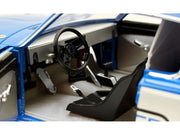 1966 Plymouth Barracuda "Hemi Hustler" Blue with White Stripes Limited Edition to 374 pieces Worldwide 1/18 Diecast Model Car by ACME image 3