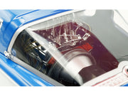 1966 Plymouth Barracuda "Hemi Hustler" Blue with White Stripes Limited Edition to 374 pieces Worldwide 1/18 Diecast Model Car by ACME image 4