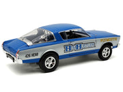1966 Plymouth Barracuda "Hemi Hustler" Blue with White Stripes Limited Edition to 374 pieces Worldwide 1/18 Diecast Model Car by ACME image 5