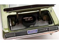 1970 Plymouth AAR Cuda Ivy Green Metallic with Black Stripes and Green Interior Limited Edition to 576 pieces Worldwide 1/18 Diecast Model Car by ACME image 3