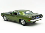 1970 Plymouth AAR Cuda Ivy Green Metallic with Black Stripes and Green Interior Limited Edition to 576 pieces Worldwide 1/18 Diecast Model Car by ACME image 5