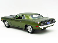 1970 Plymouth AAR Cuda Ivy Green Metallic with Black Stripes and Green Interior Limited Edition to 576 pieces Worldwide 1/18 Diecast Model Car by ACME image 5