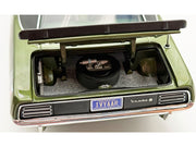 1970 Plymouth AAR Cuda Ivy Green Metallic with Black Stripes and Black Vinyl Top with Green Interior Limited Edition to 448 pieces Worldwide 1/18 Diecast Model Car by ACME image 4